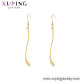 E-668 xuping populares 24k color oro acero inoxidable señoras de moda pendientes de gota